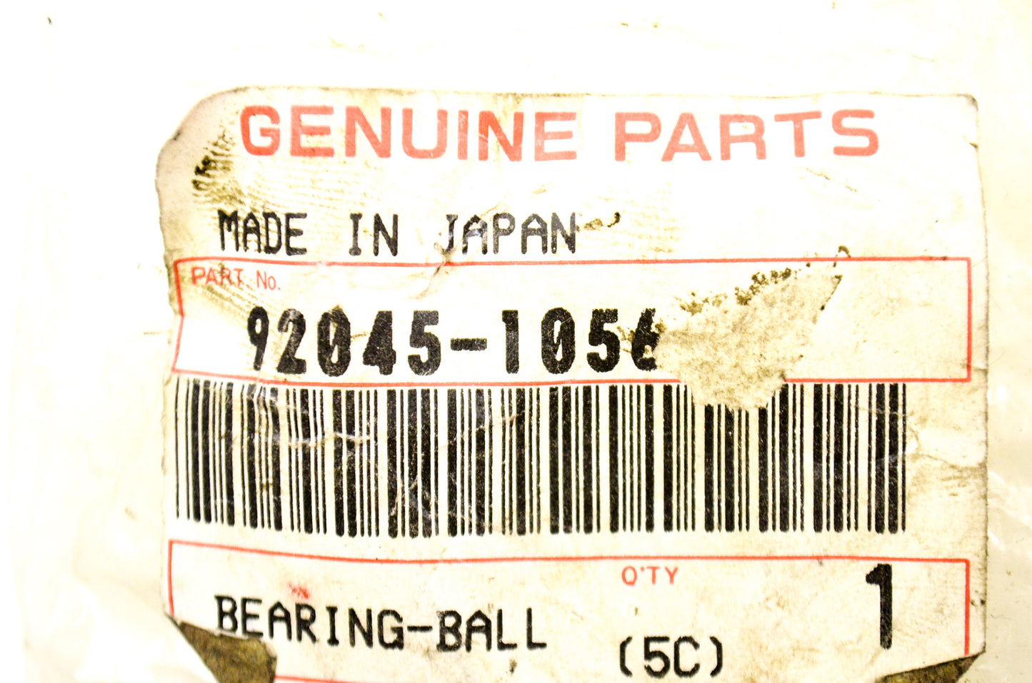 OEM Kawasaki 92045-1056 Ball Bearing NOS