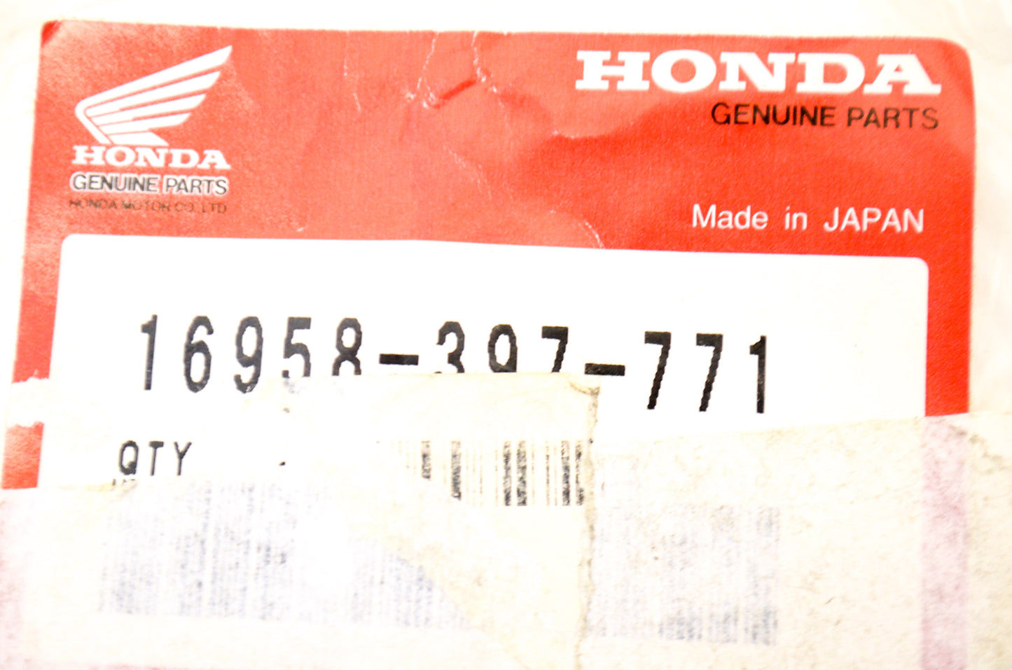 OEM Honda 16958-397-771 O-Ring (9.0X1.3) NOS