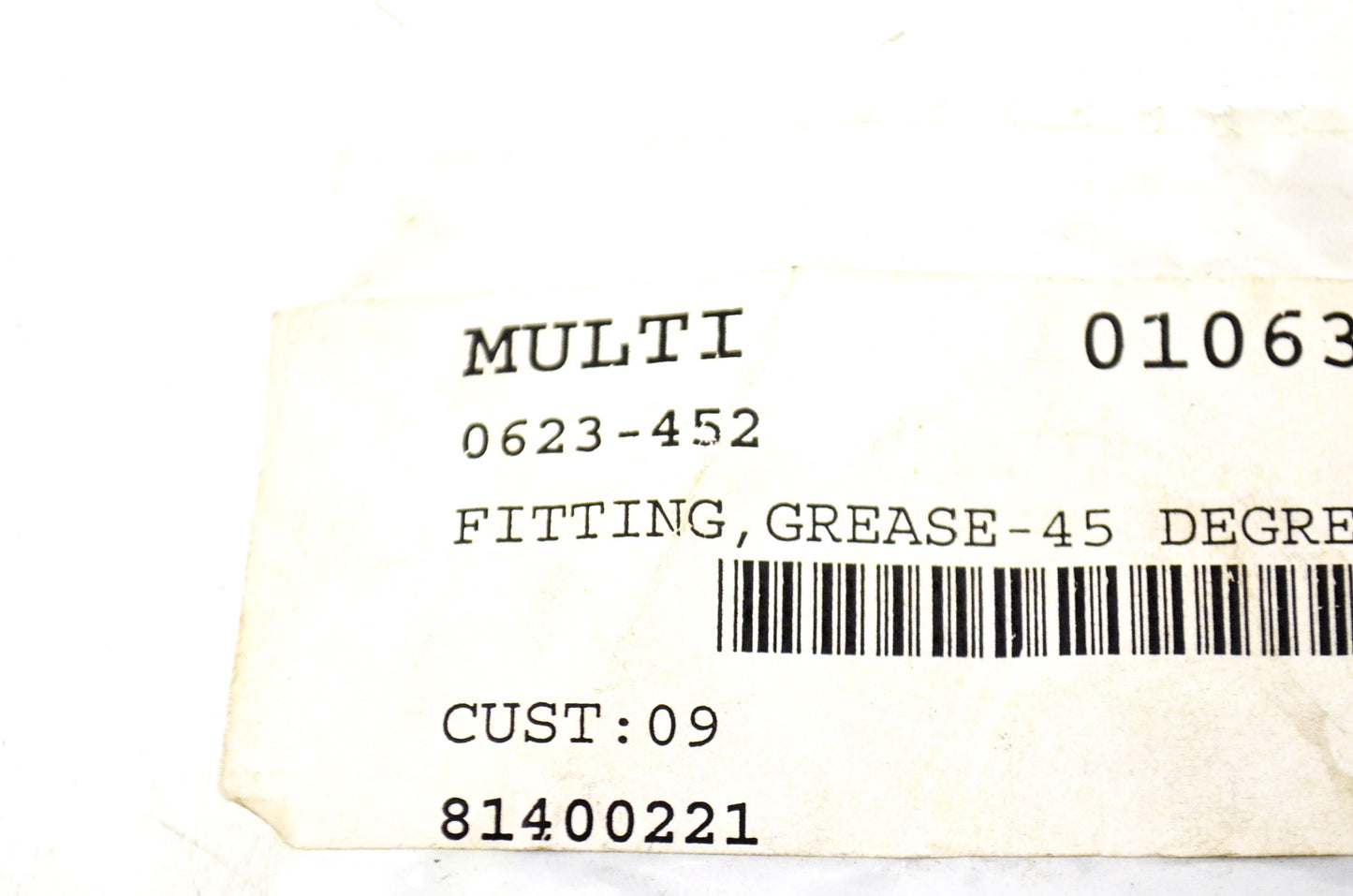 OEM Arctic Cat 0623-452 Metric 45 Degree Grease Fitting NOS