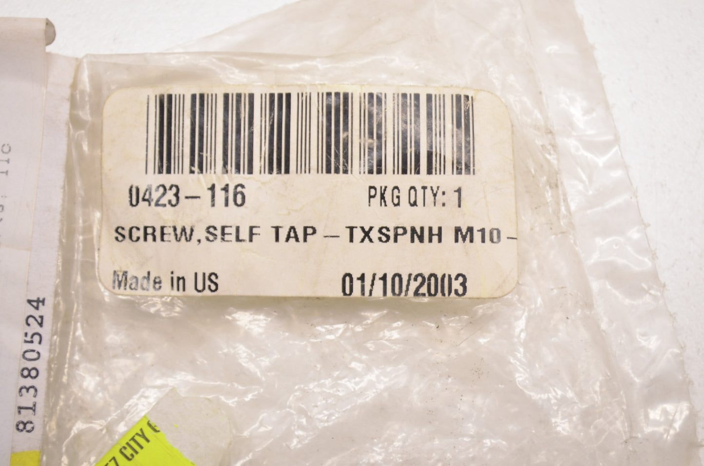 OEM Arctic Cat 0423-116 TSPNH M10X1.5X37 Self Tap Screw NOS