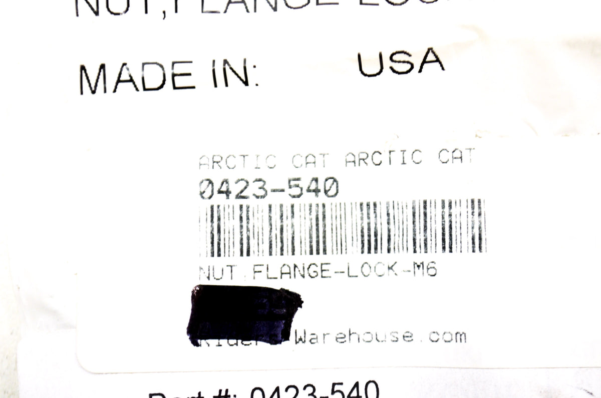 OEM Arctic Cat 0423-540 Lock Nut NOS