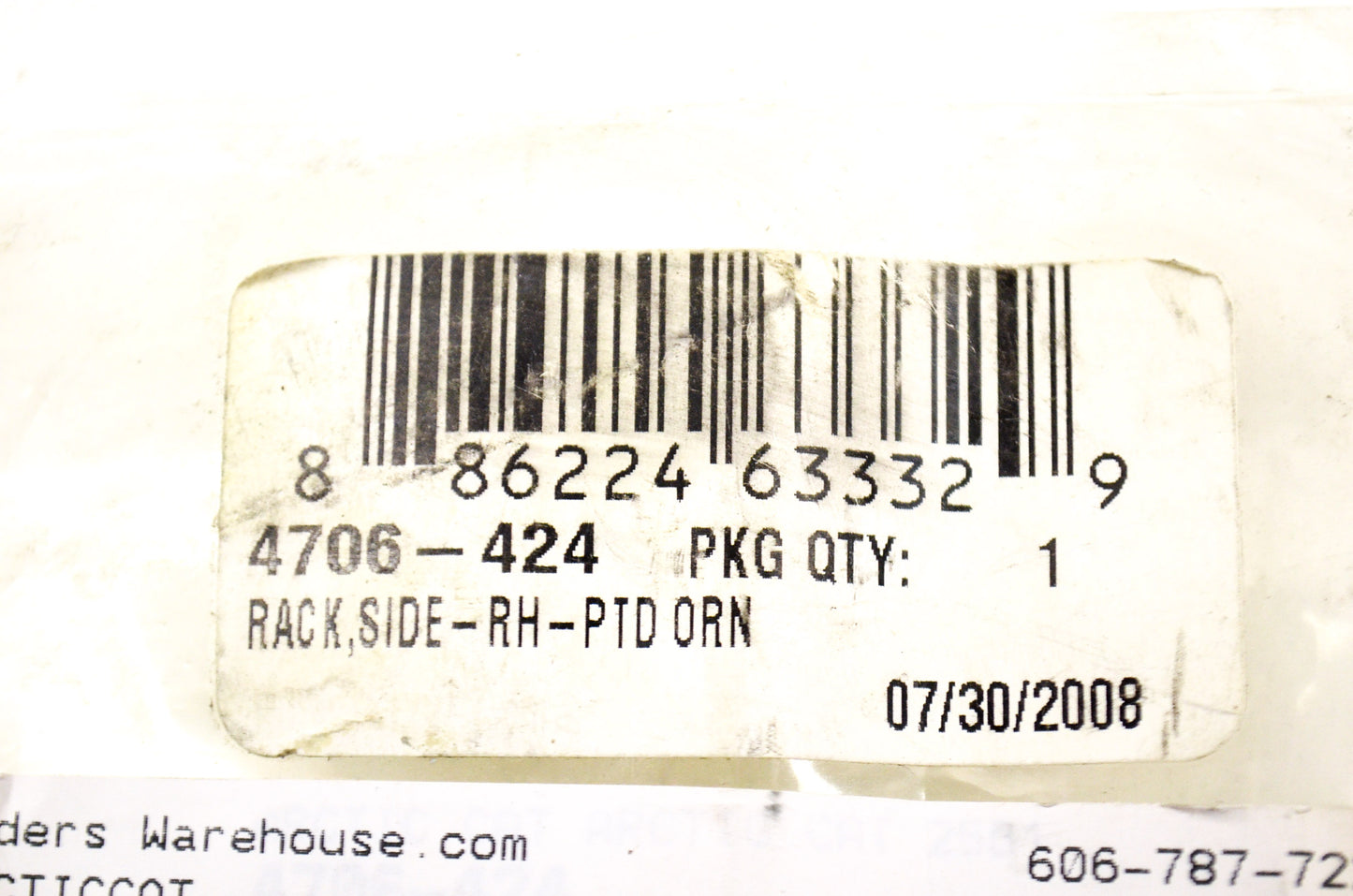 OEM Arctic Cat 4706-424 Orange Right Side Rack NOS