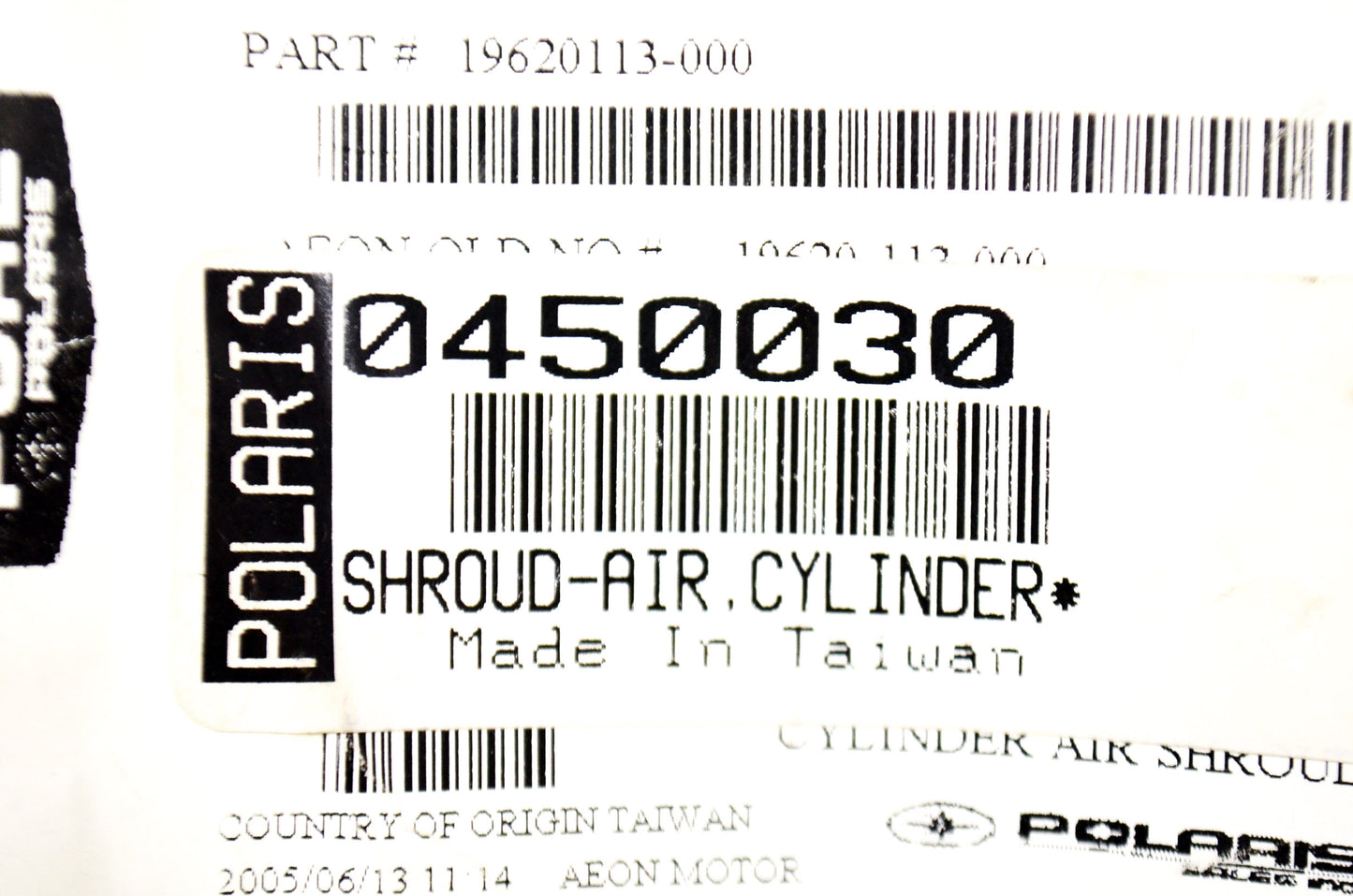 Cylinder Shroud Air NOS