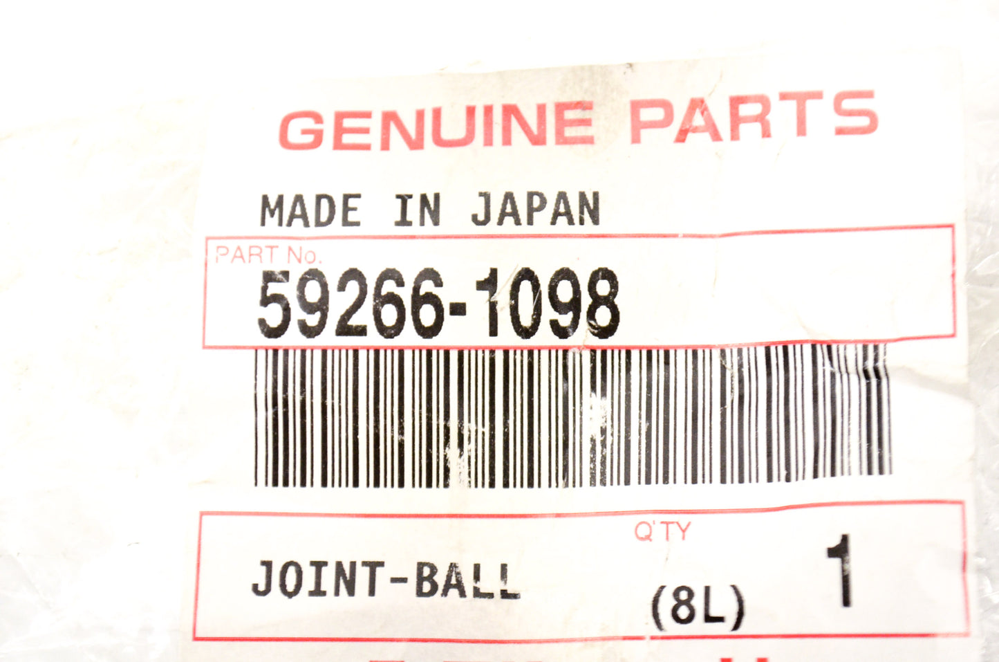 OEM Kawasaki 59266-1098 Ball Joint NOS
