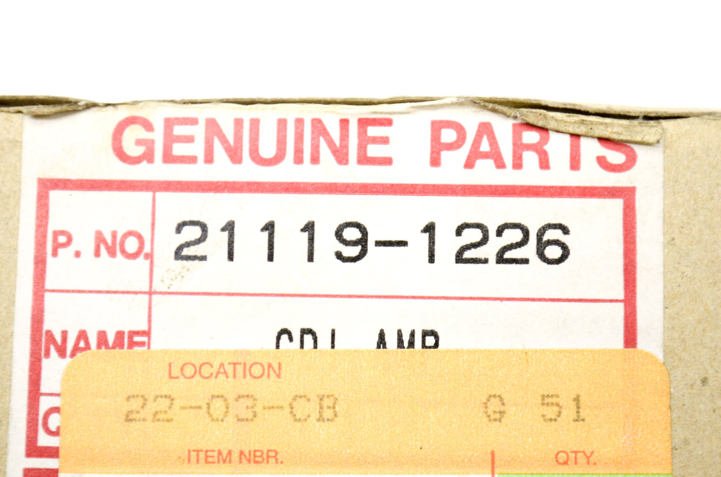 OEM Kawasaki 21119-1226 Igniter NOS