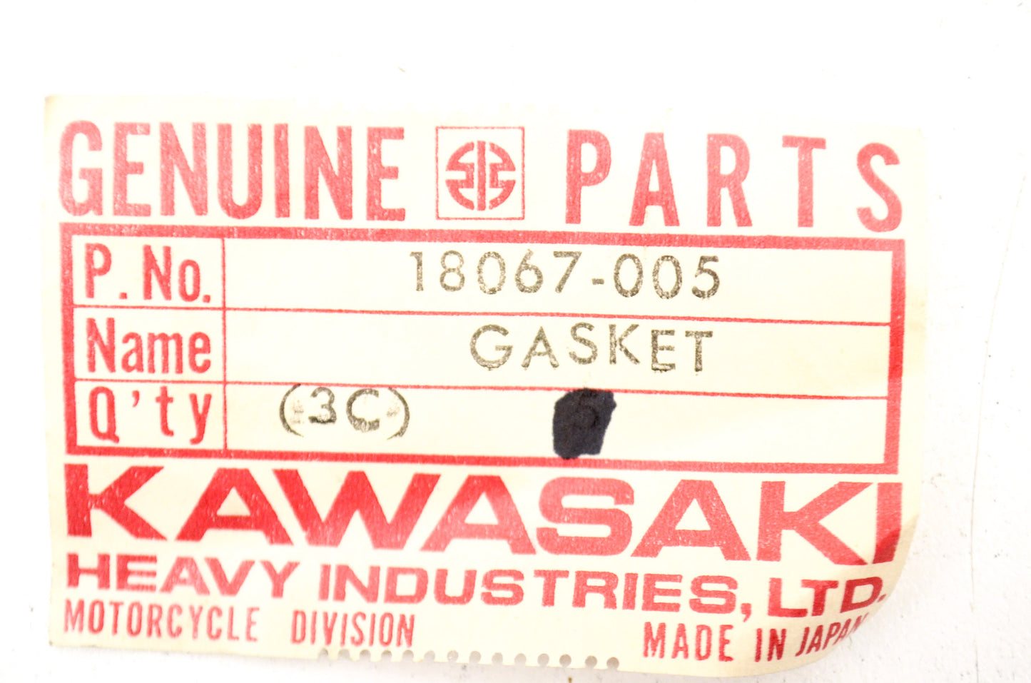 OEM Kawasaki 18067-005 Exhaust Pipe Clamp Gasket Qty 2 NOS