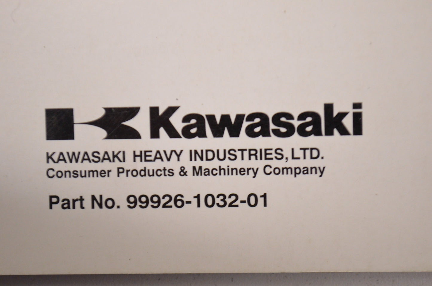 OEM Kawasaki Service Specifications Handbook 98-00