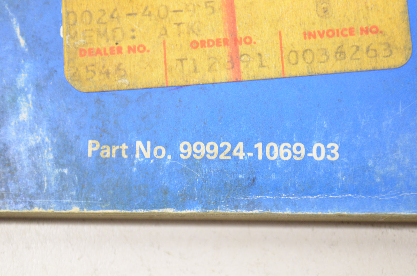 OEM Kawasaki 99924-1069-03 Service Manual JF650A