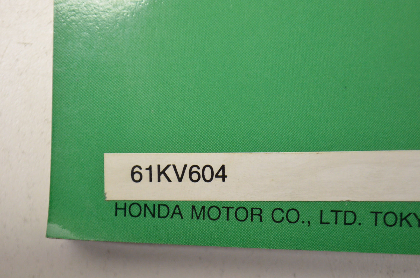 OEM Honda 61KV604 XR250L'95 Service Manual
