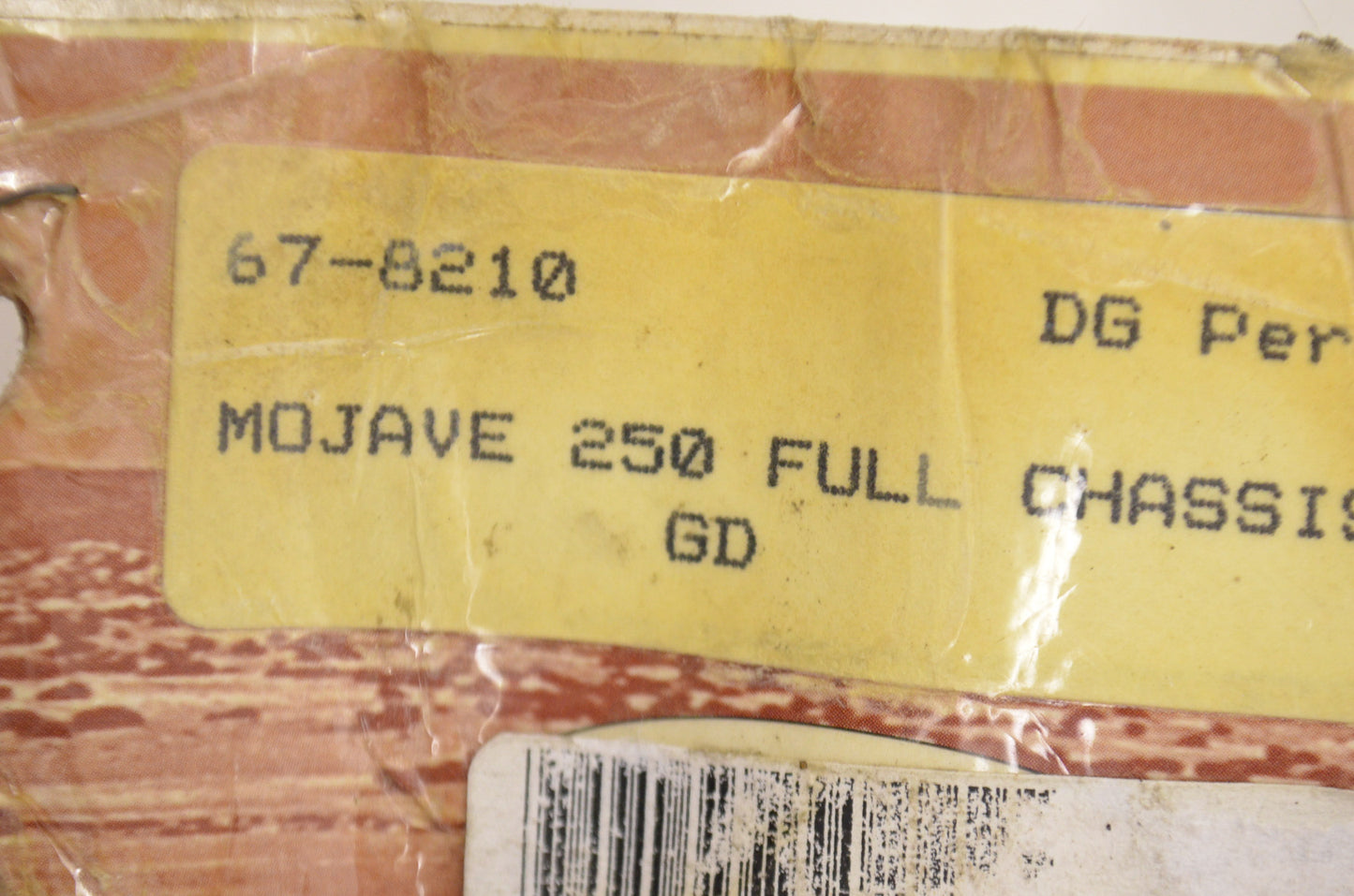 DG 67-8210 Baja Skid Plate Kawasaki Mojave 250 NOS