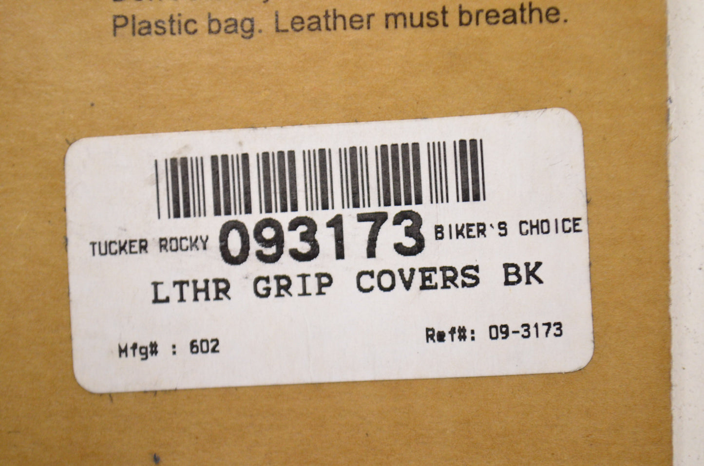 River Road 93173, 093173 Leather Grip Covers NOS