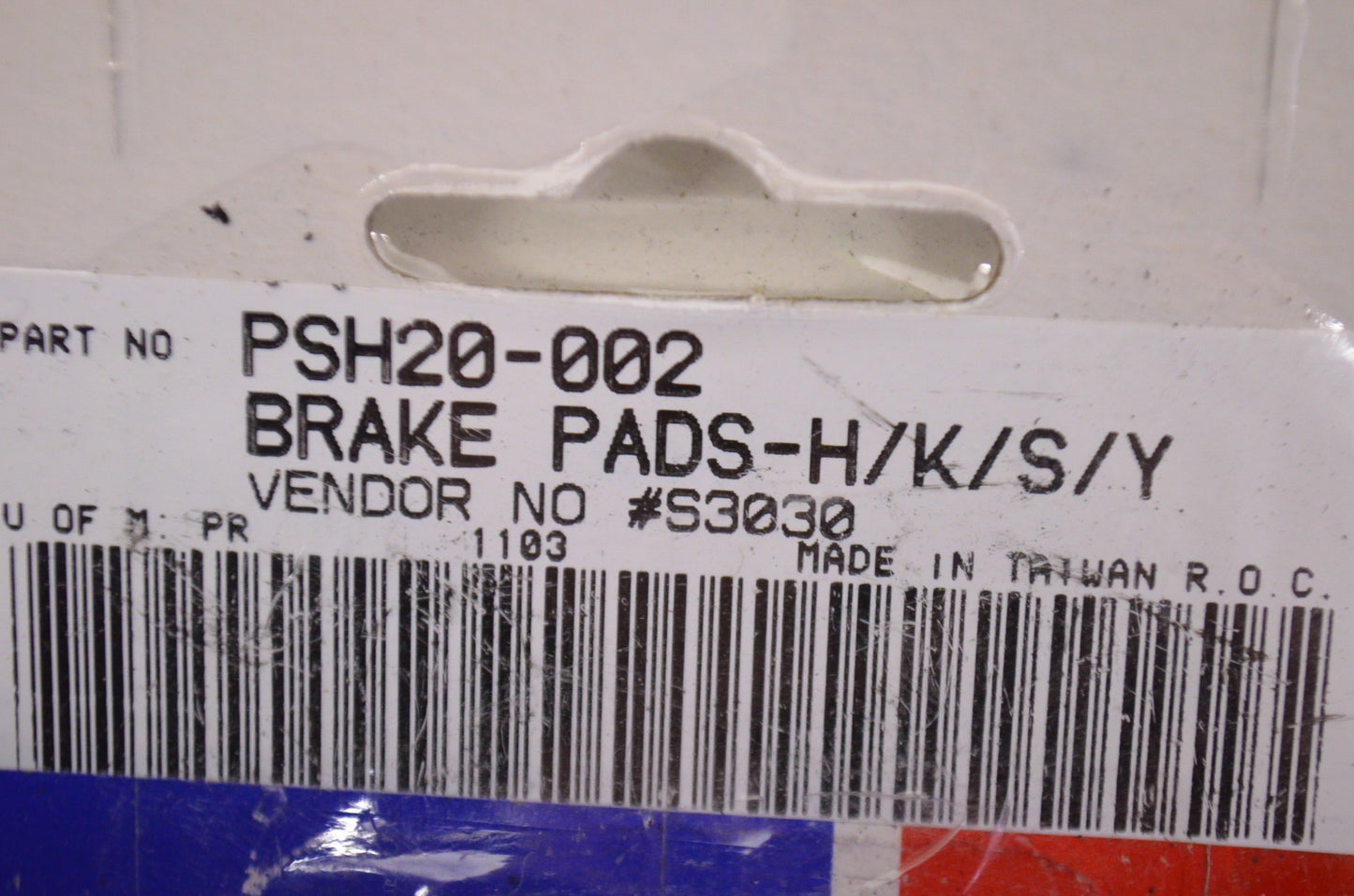 Parts Unlimited PSH20-002 Brake Pad Kit NOS