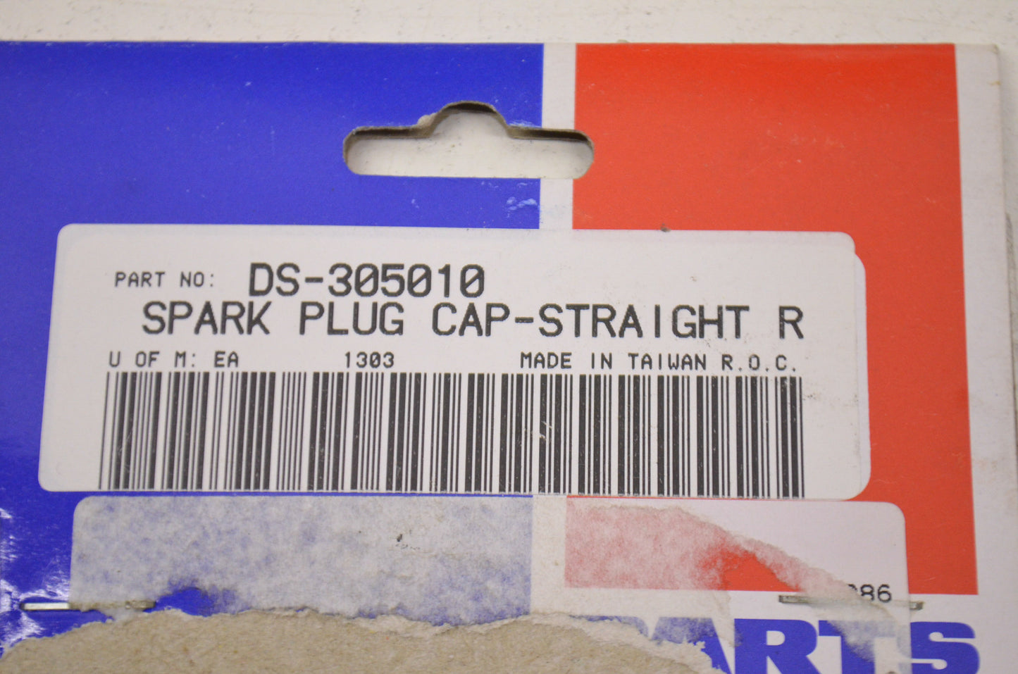 New Parts Unlimited Spark Plug Cap Red Straight NOS