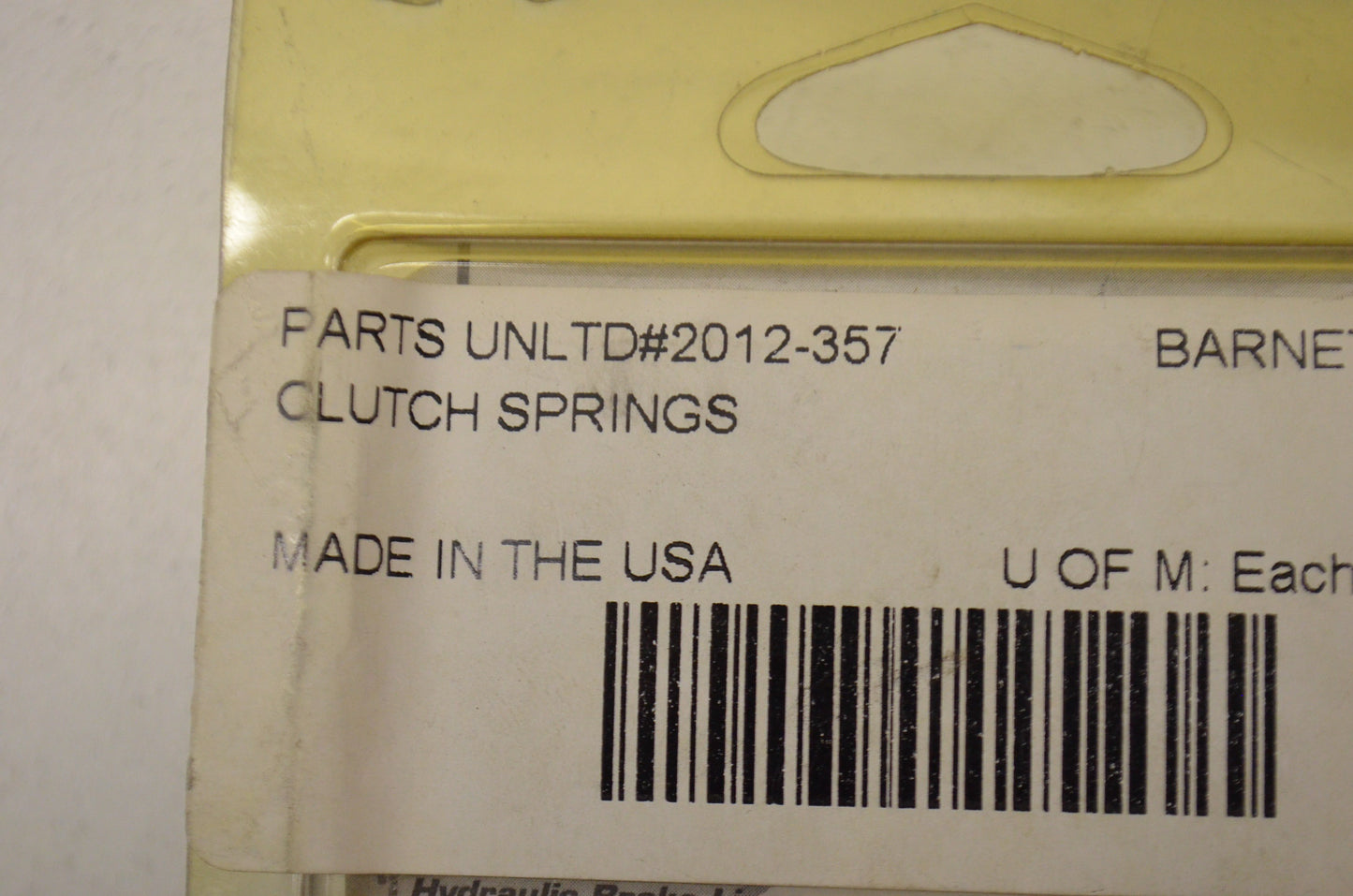Barnett 2012-357, MT-45-5 Clutch Spring Qty 5 NOS