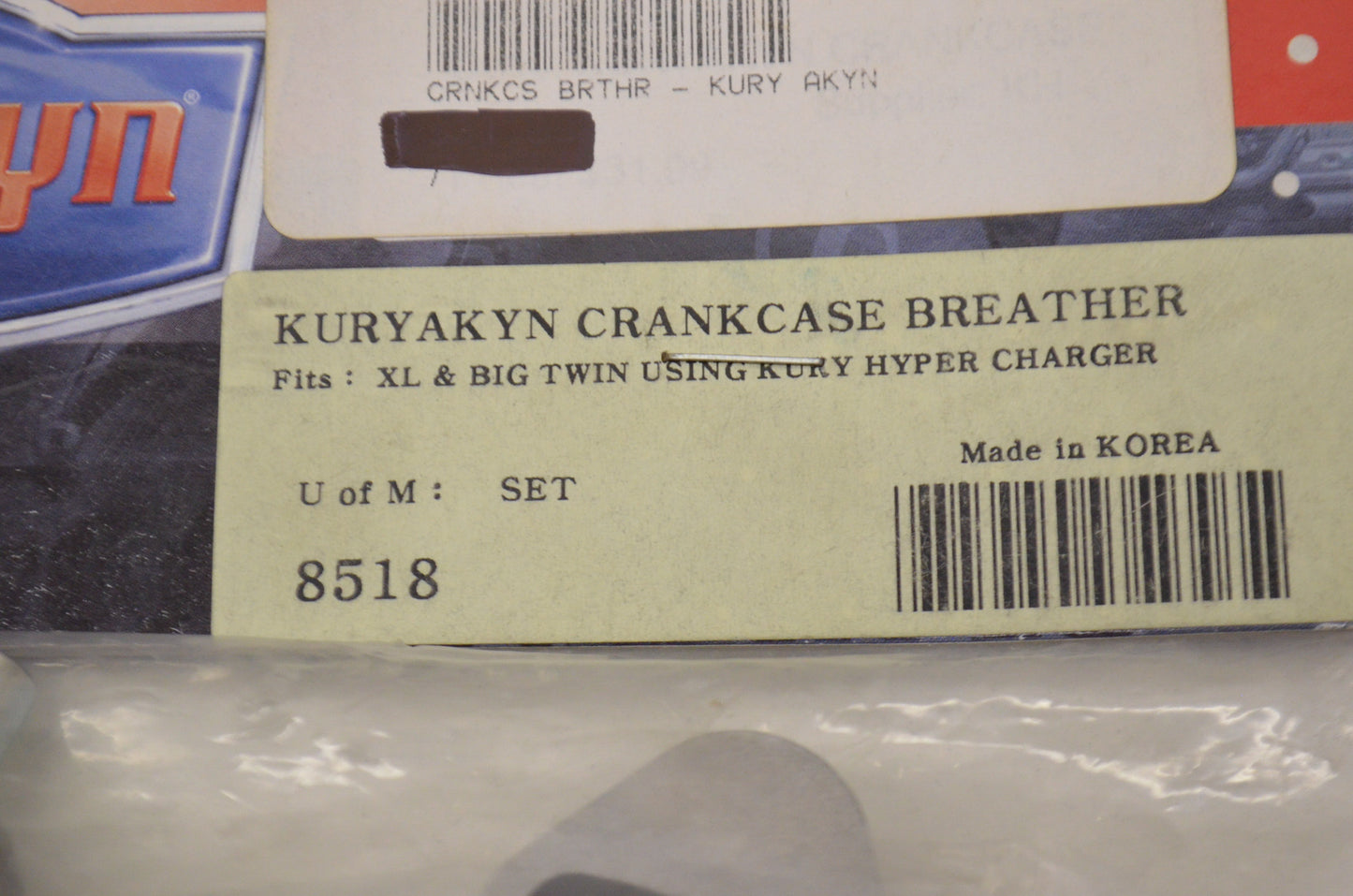 Crankcase Breather XL & Big Twin Using Kury Hyper Charger NOS