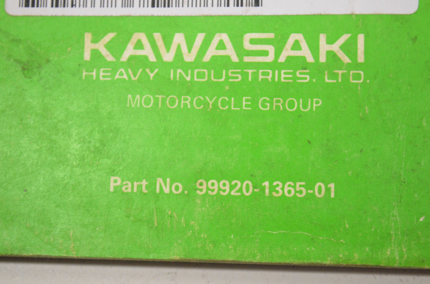 OEM Kawasaki 99920-1365-01 Owner's & Service Manual KX500C1