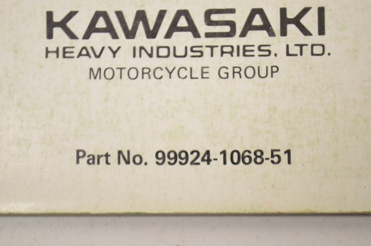 OEM Kawasaki 99924-1068-51 Service Manual Supplement KXT250B