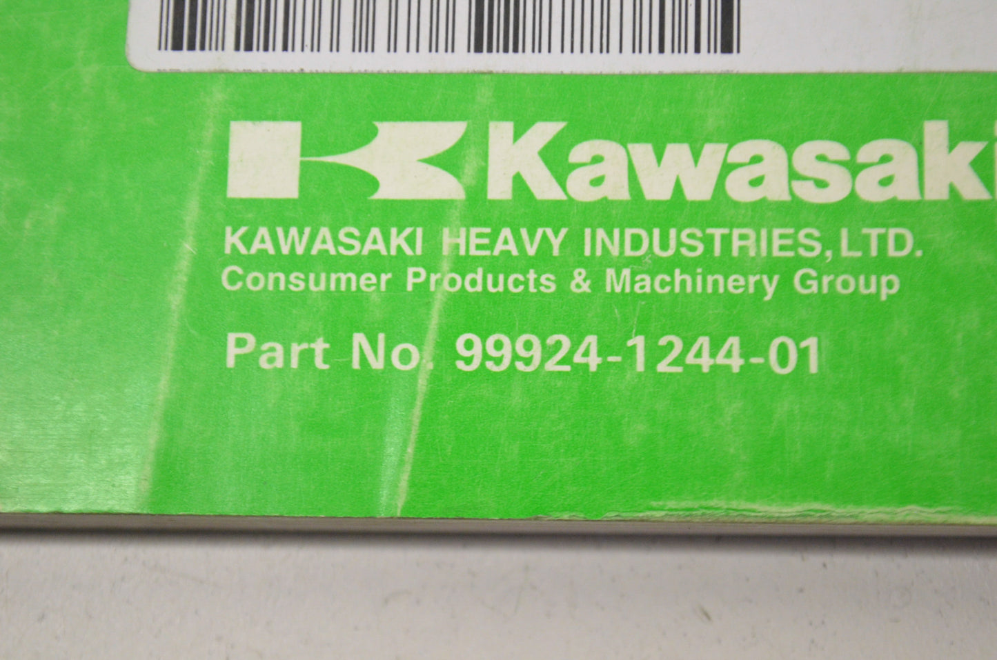 OEM Kawasaki 99924-1244-01 Service Manual KX125/250L