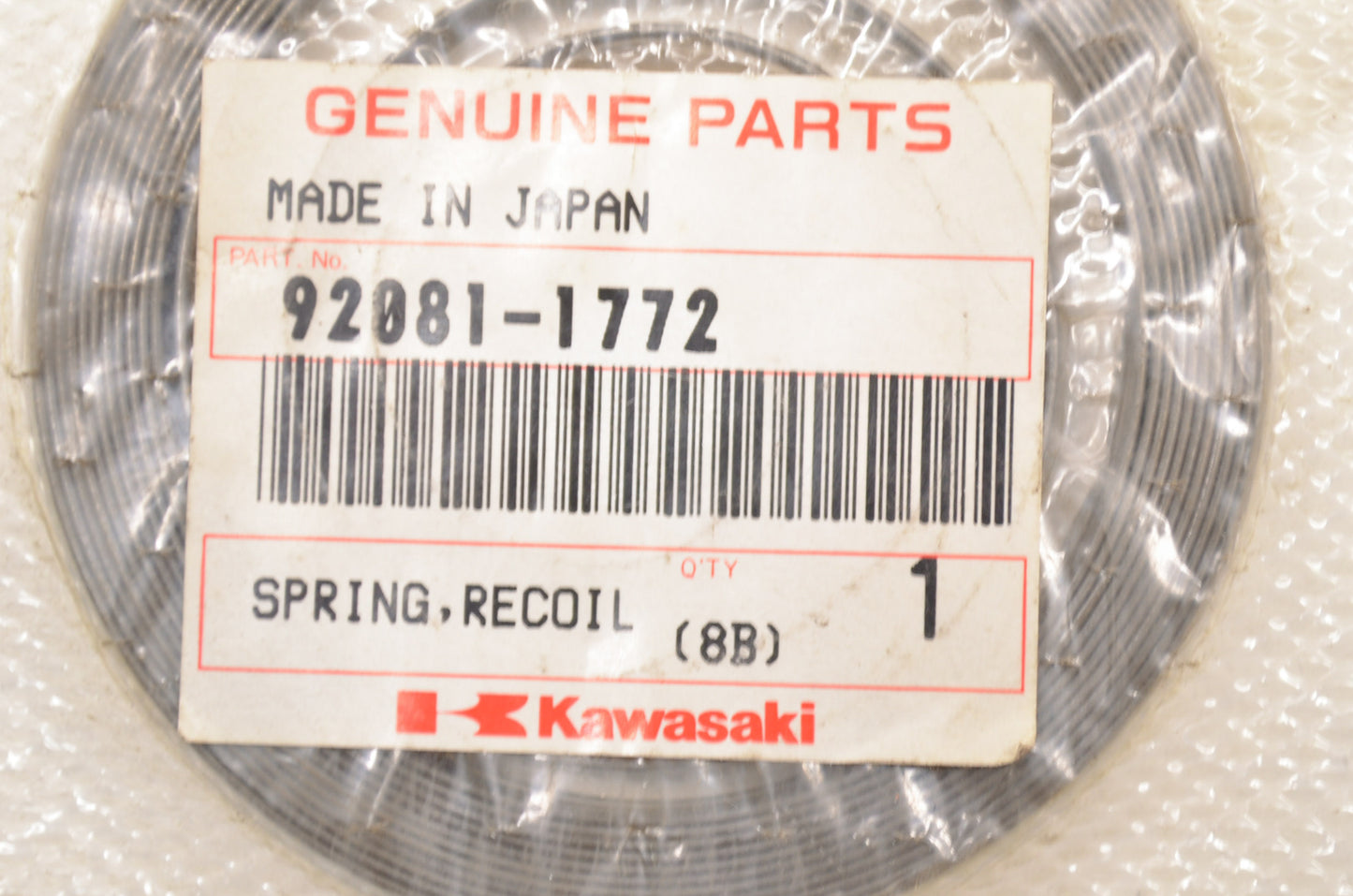 OEM Kawasaki 92081-1772 Recoil Spring NOS