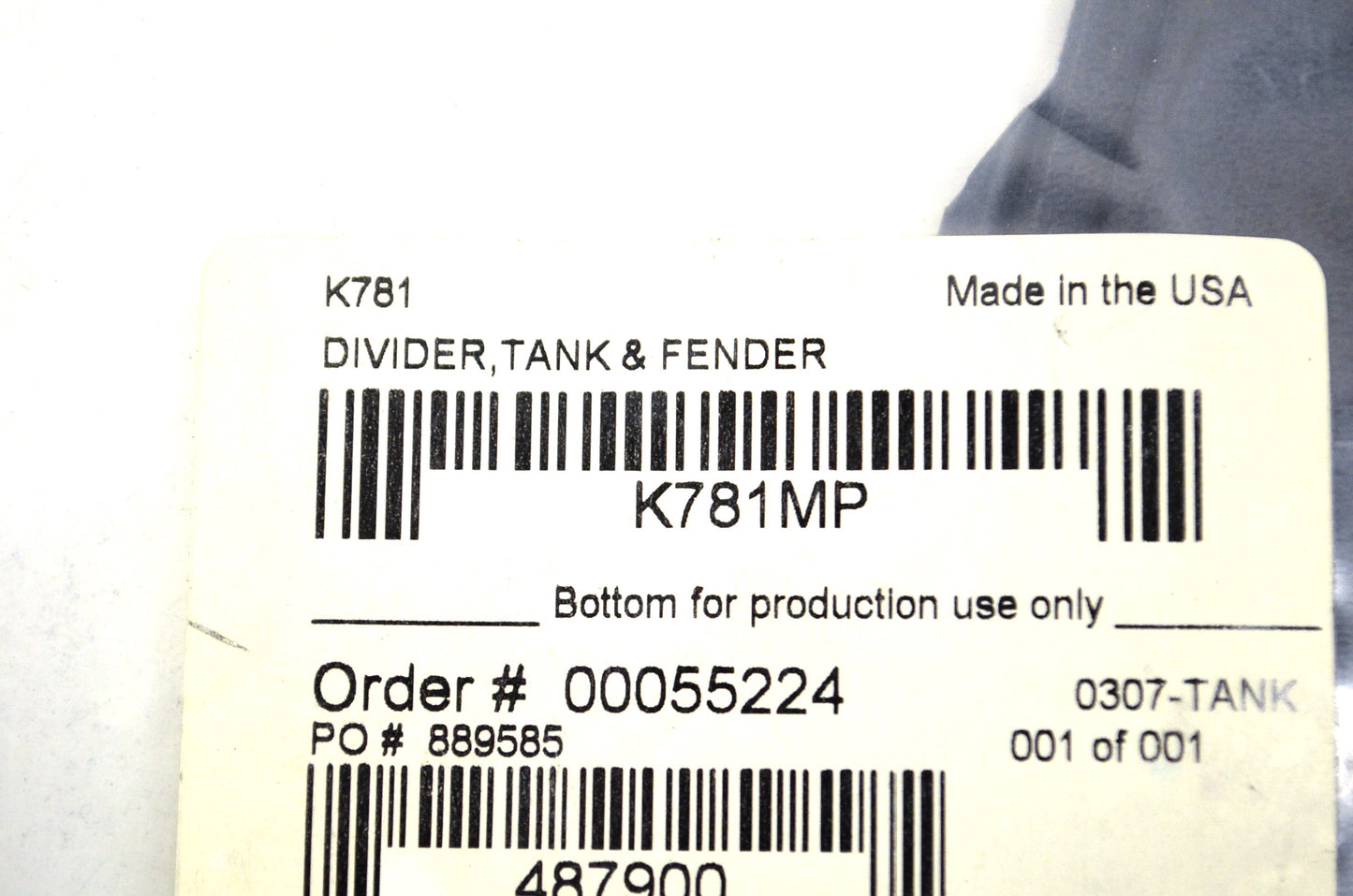 Saddlemen K781 Tank & Fender Divider Desperado Tank Chap NOS