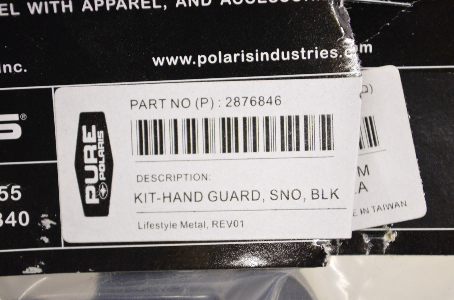 New OEM Polaris Hand Guard Kit Black NOS