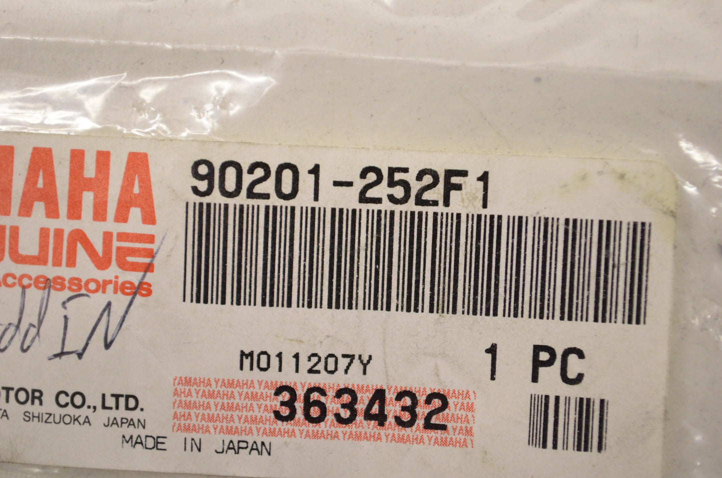 OEM Yamaha 90201-252F1-00 Plate Washer NOS