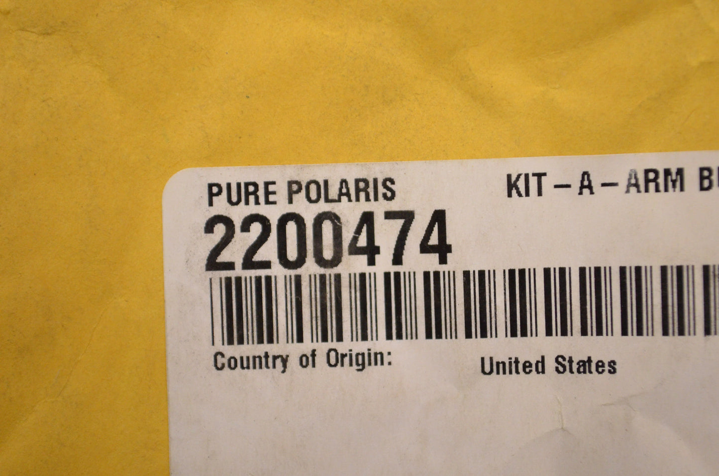 OEM Polaris 2200474 A-Arm Bushing Kit NOS