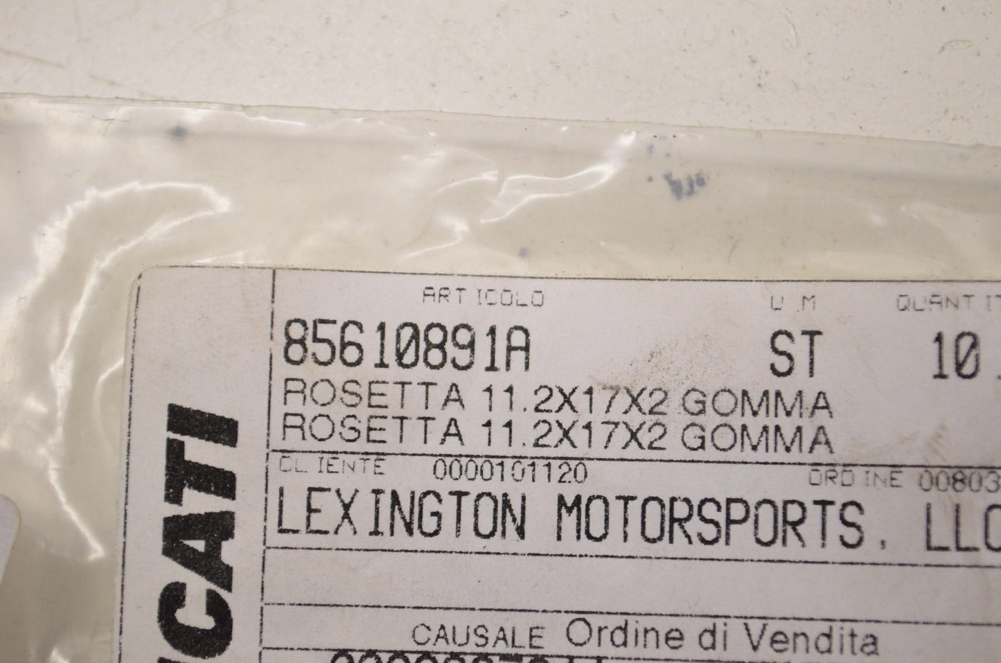 OEM Ducati 85610891A Washer NOS