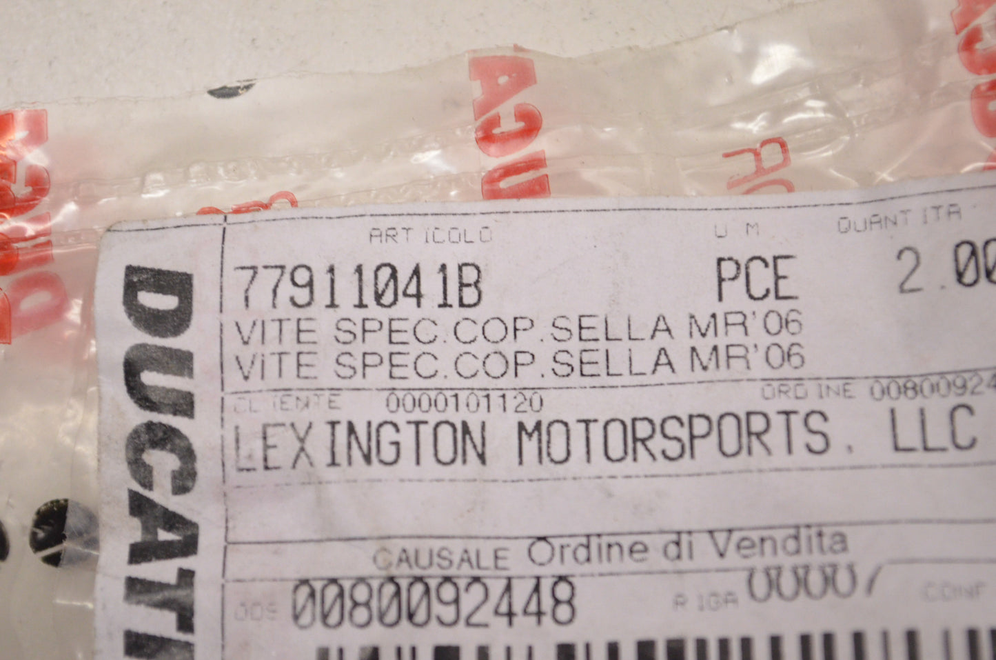 New OEM Ducati Special Screw NOS
