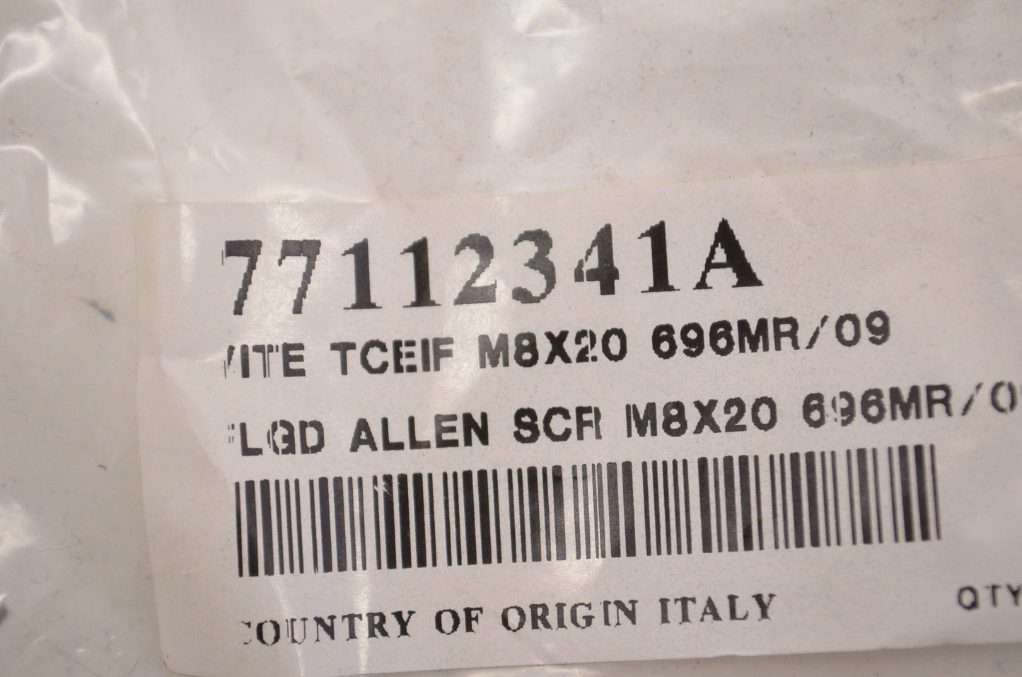 OEM Ducati 77112341A Screw M8x20 NOS