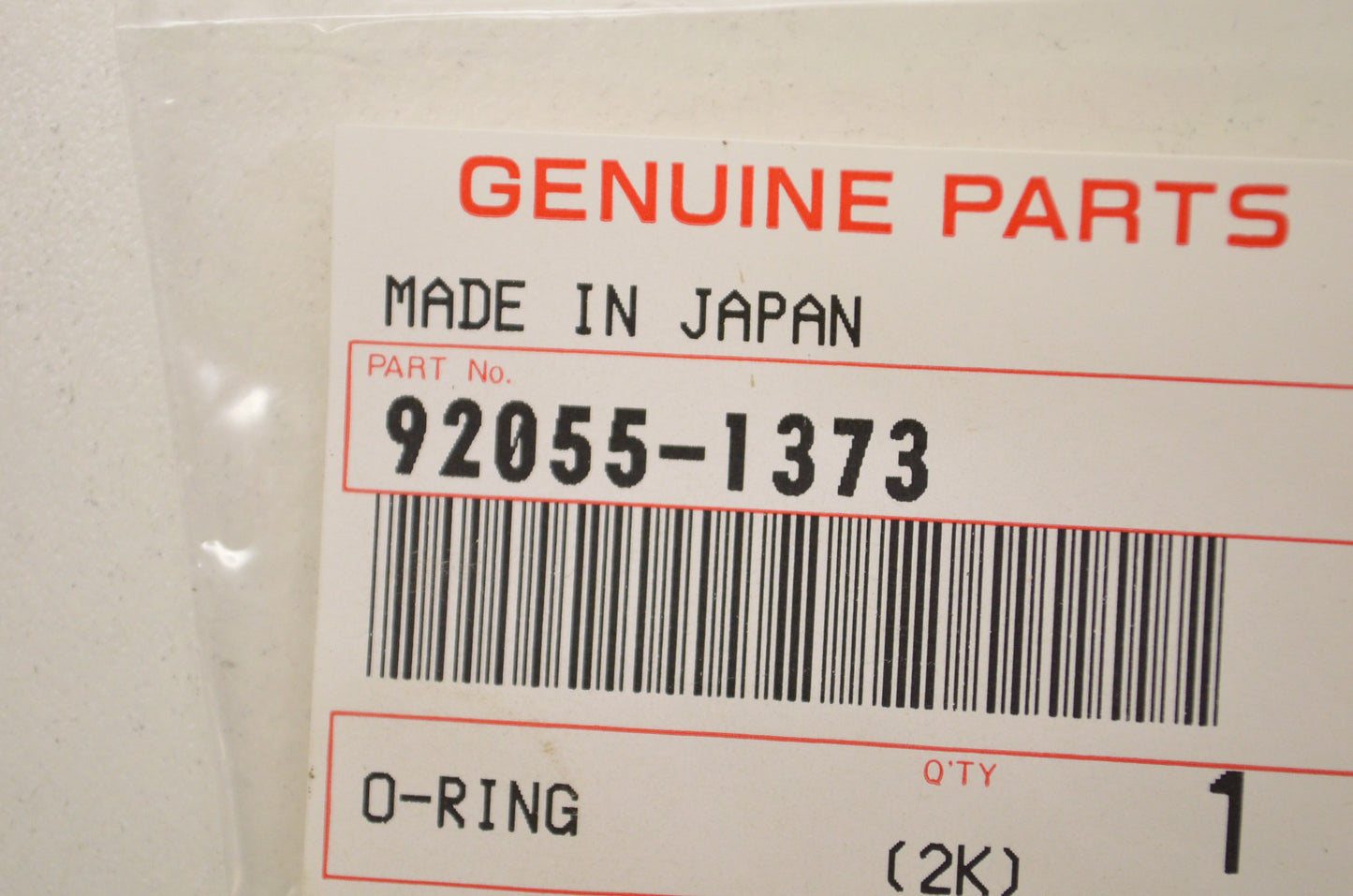 OEM Kawasaki 92055-1373 O-Ring 13.2x2.4 Qty 2 NOS