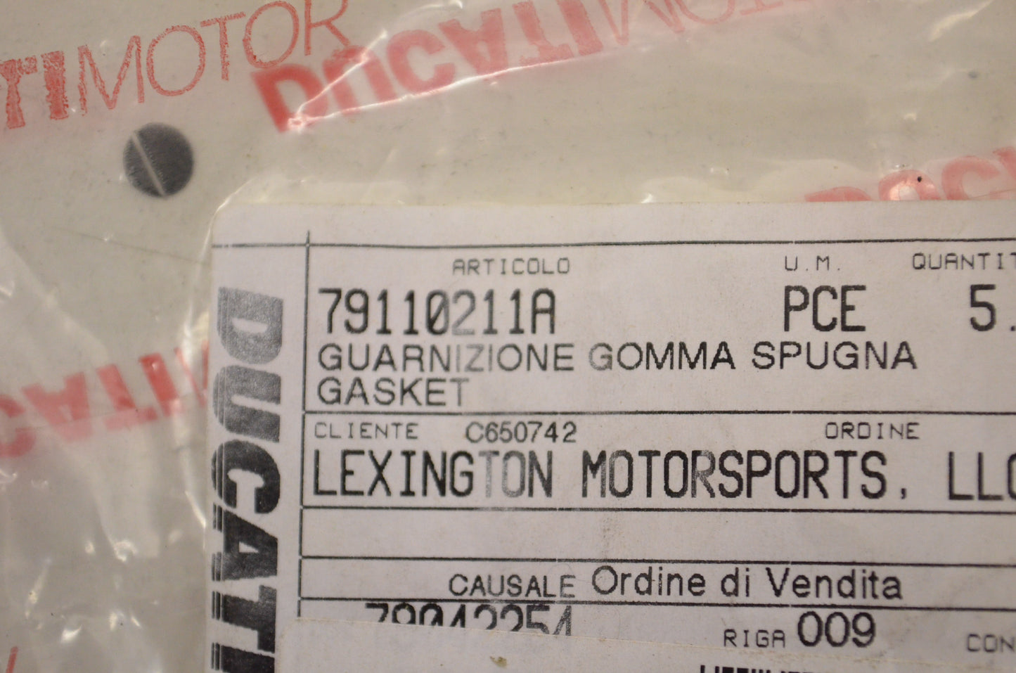 OEM Ducati 79110211A Gasket Qty 3 NOS