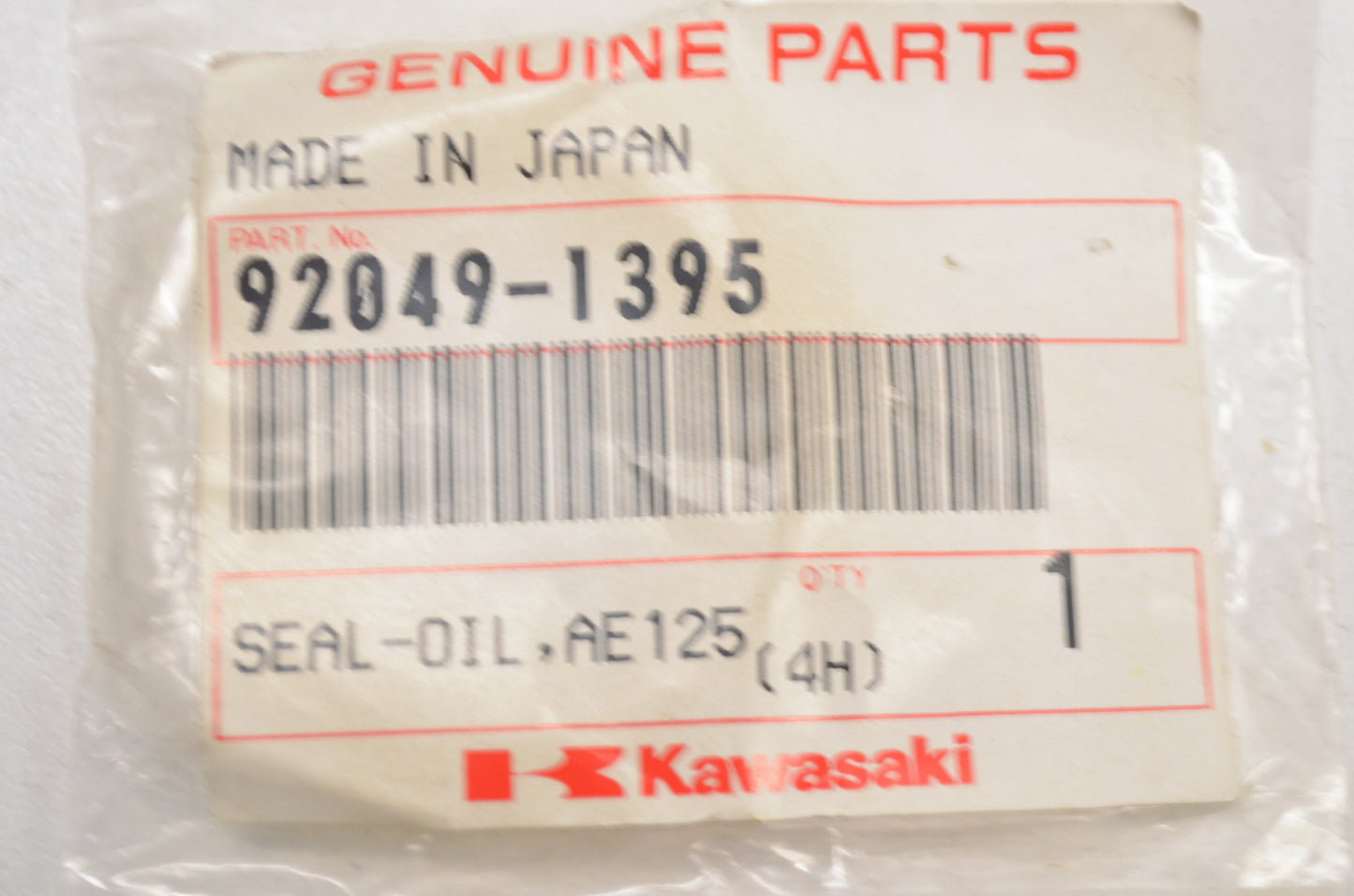 OEM Kawasaki 92049-1395 Oil Seal AE1252E0 NOS