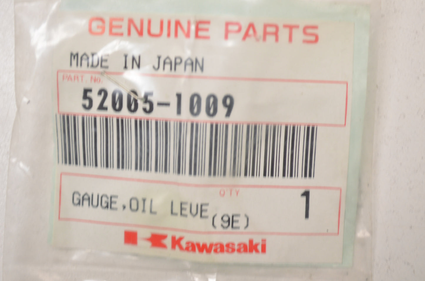 OEM Kawasaki 52005-1009 Oil Level Gauge NOS