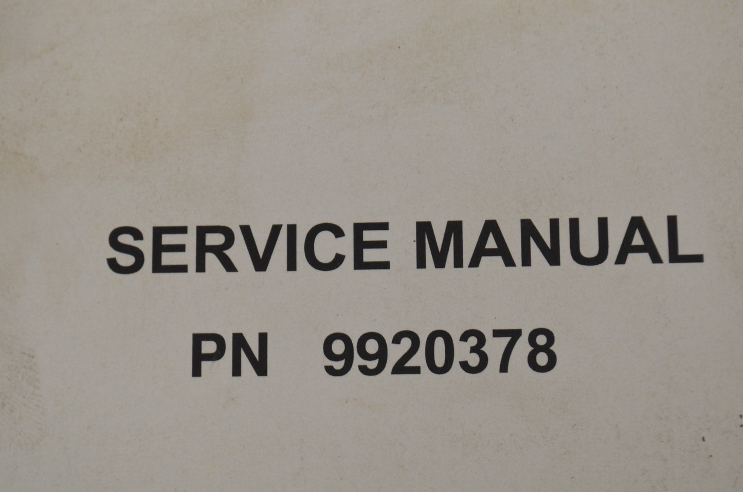 OEM Polaris 9920378 Service Manual 07 Sportsman 700/800 EFI