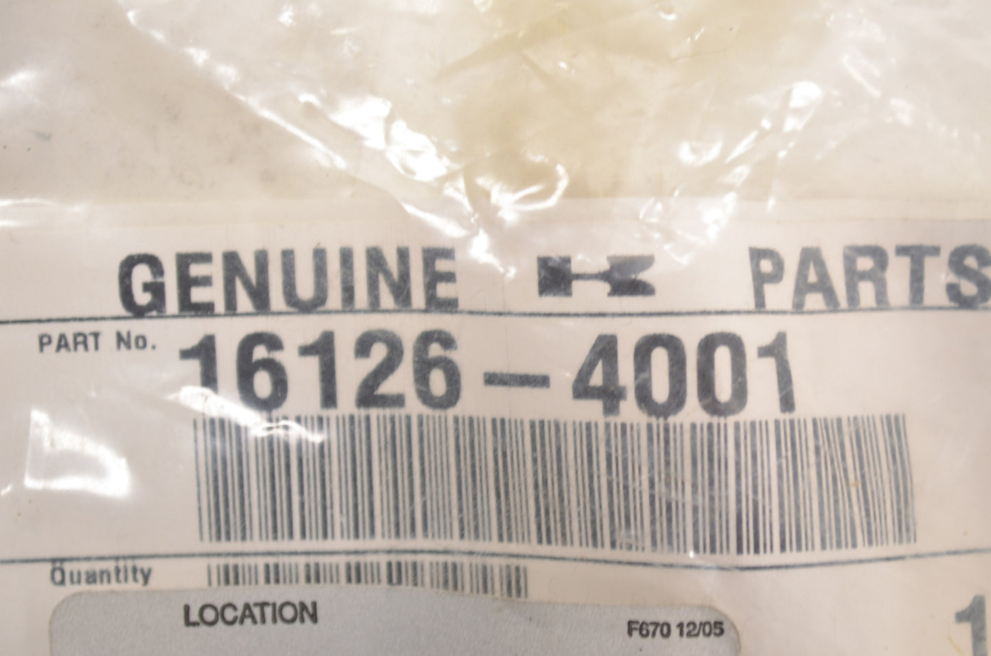 OEM Kawasaki 16126-4001 Tire Valve NOS