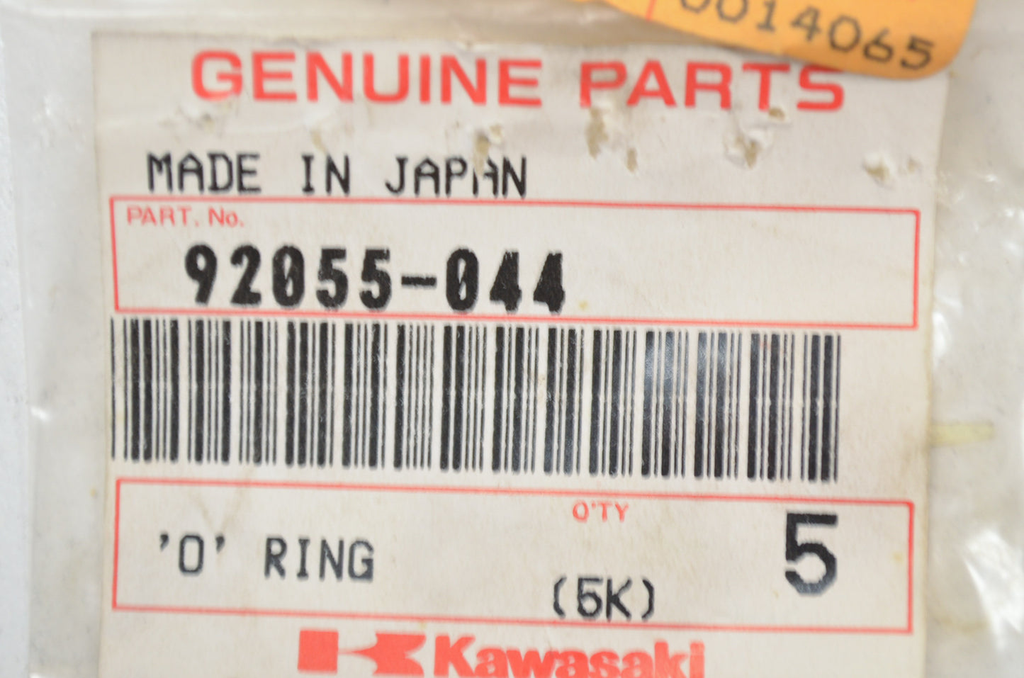 OEM Kawasaki 92055-044 O-Ring NOS