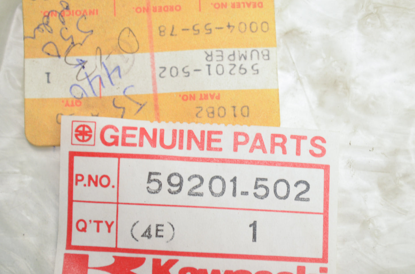 OEM Kawasaki 59201-502 Bumper NOS