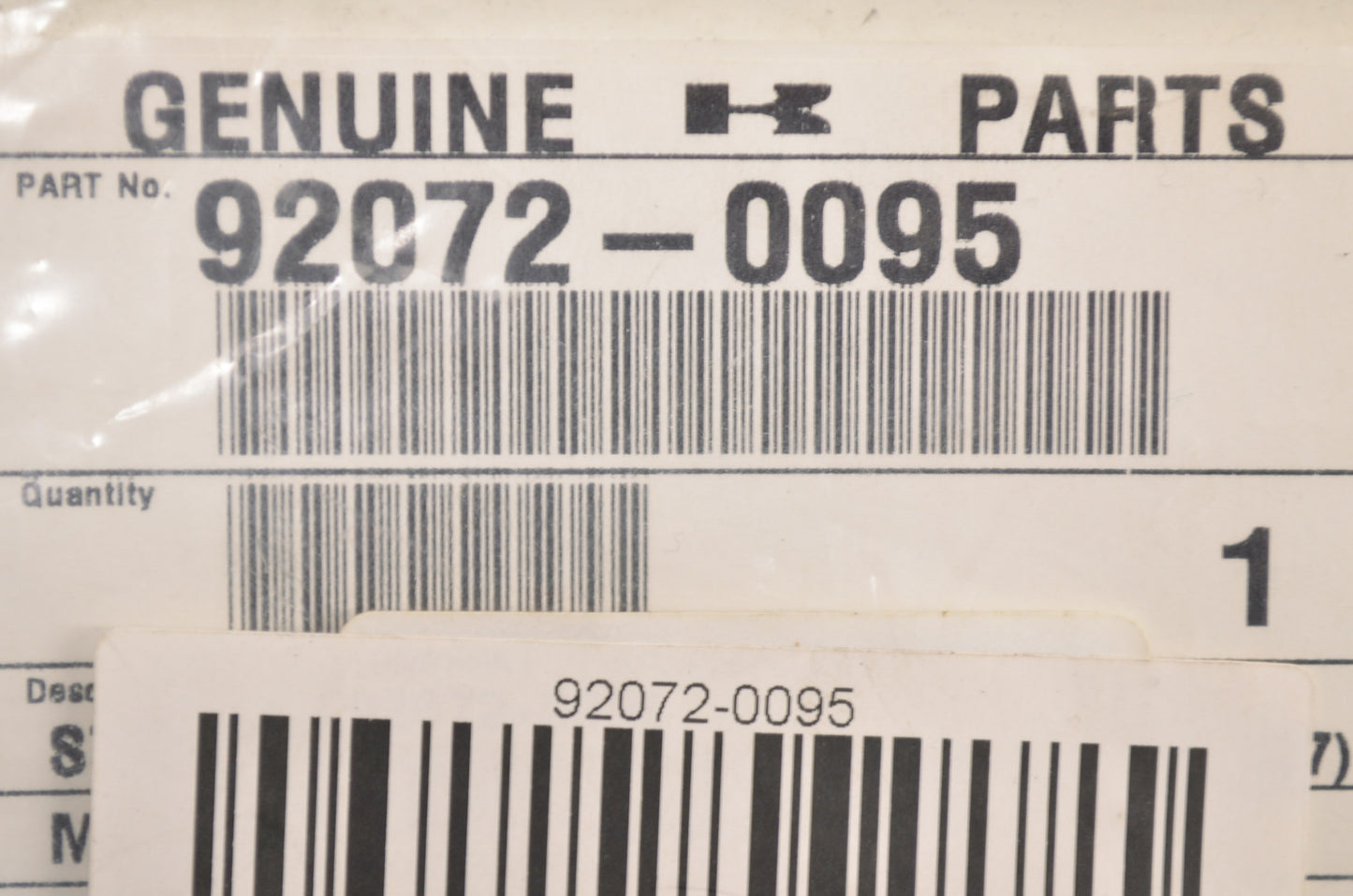 OEM Kawasaki 92072-0095 Storage Band NOS