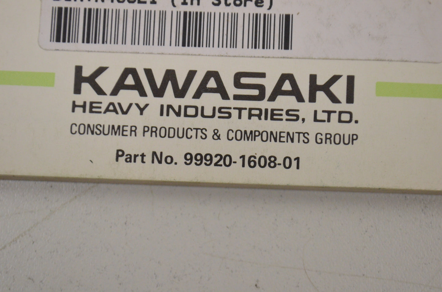 OEM Kawasaki 99920-1608-01 Owner's Manual ZX600C6