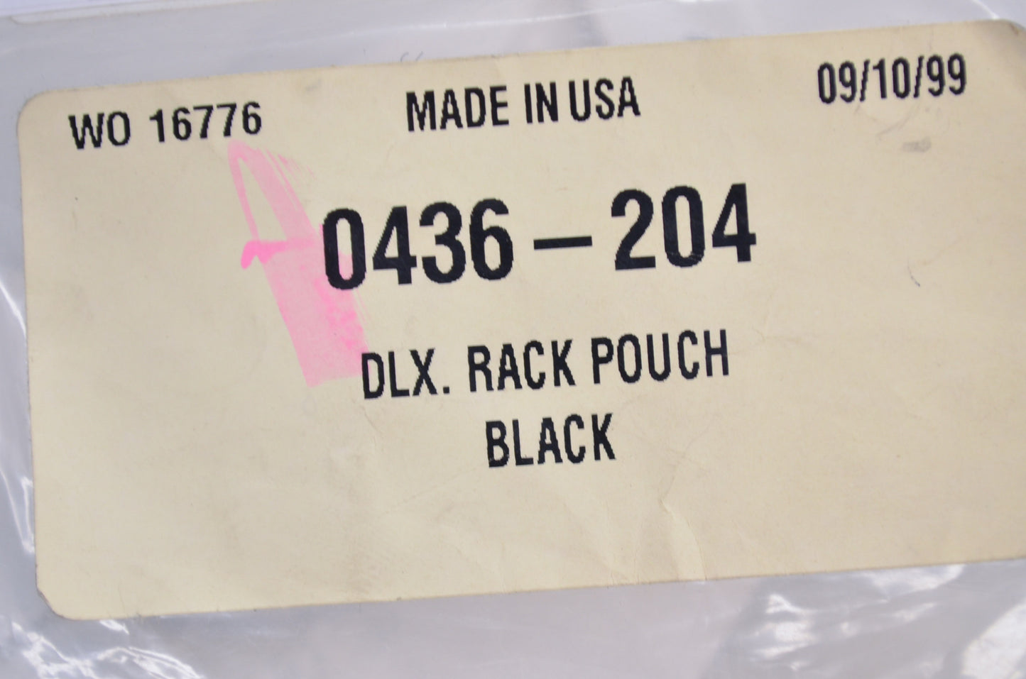 OEM Arctic Cat 0436-204 Black Deluxe Rack Pouch NOS