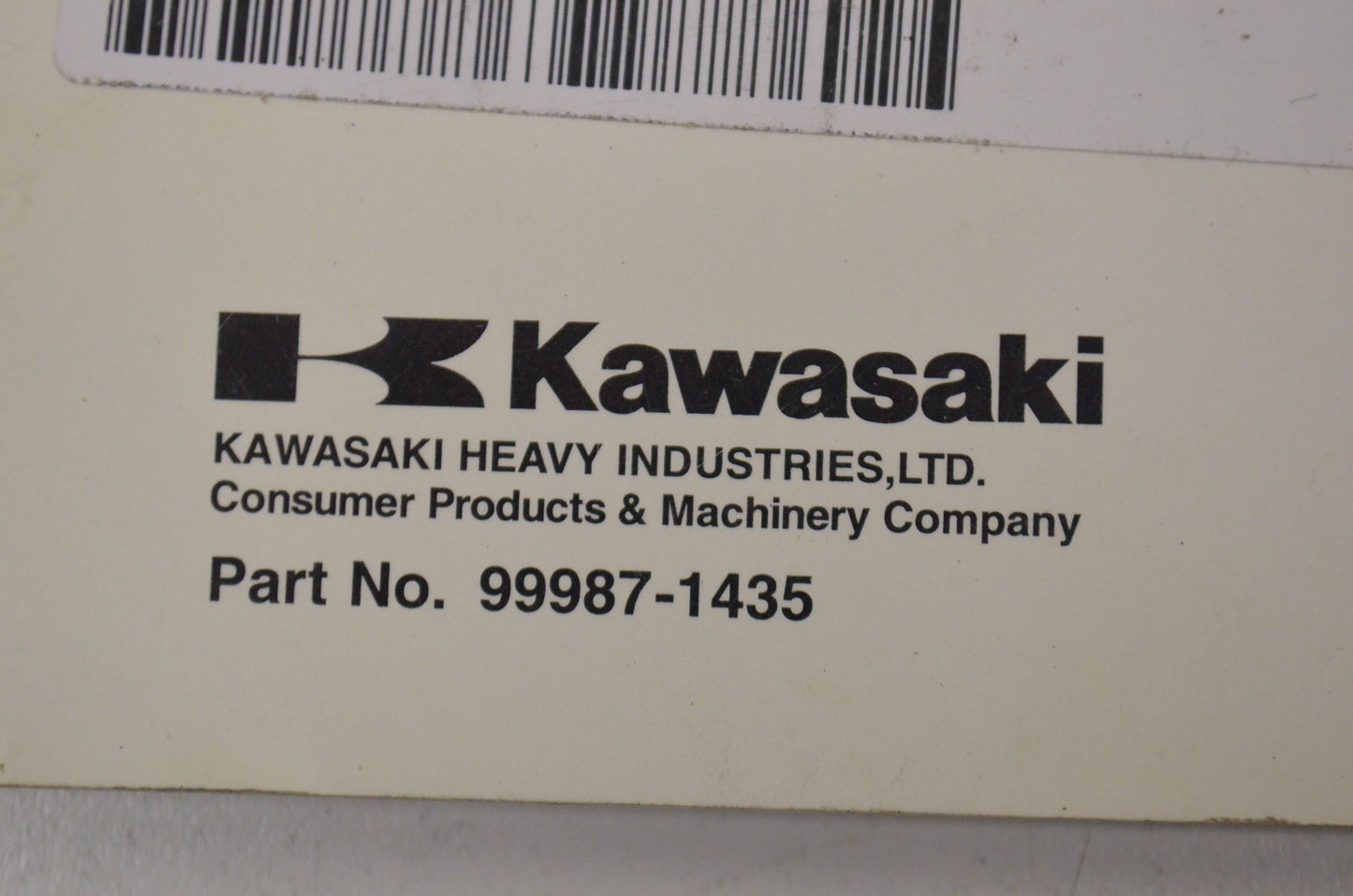 OEM Kawasaki 99987-1435 Owner's Manual EX650A7F