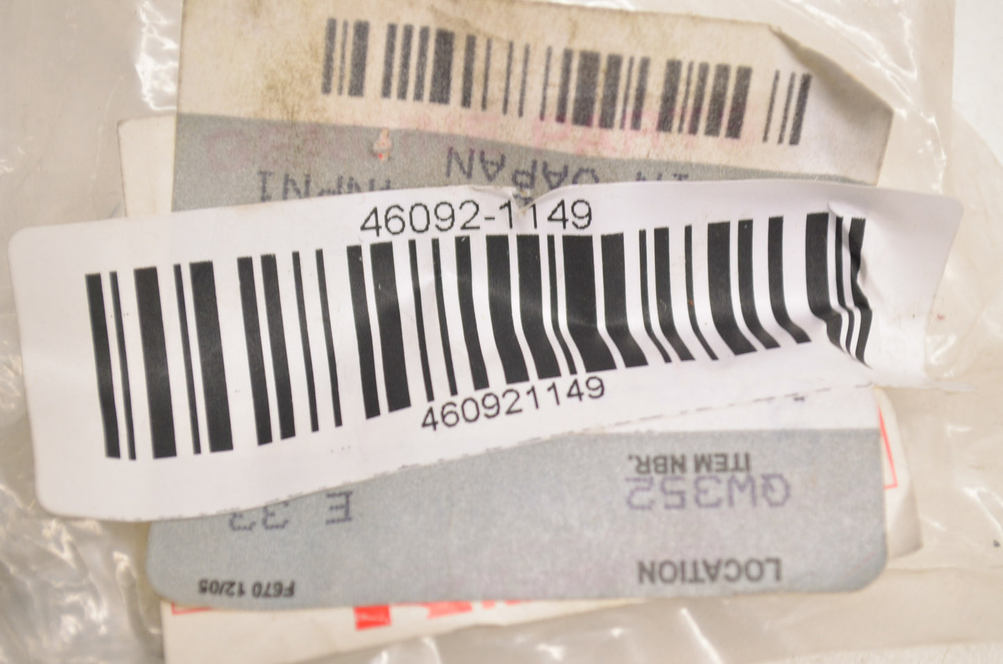 OEM Kawasaki 46092-1149 Choke Lever Grip NOS
