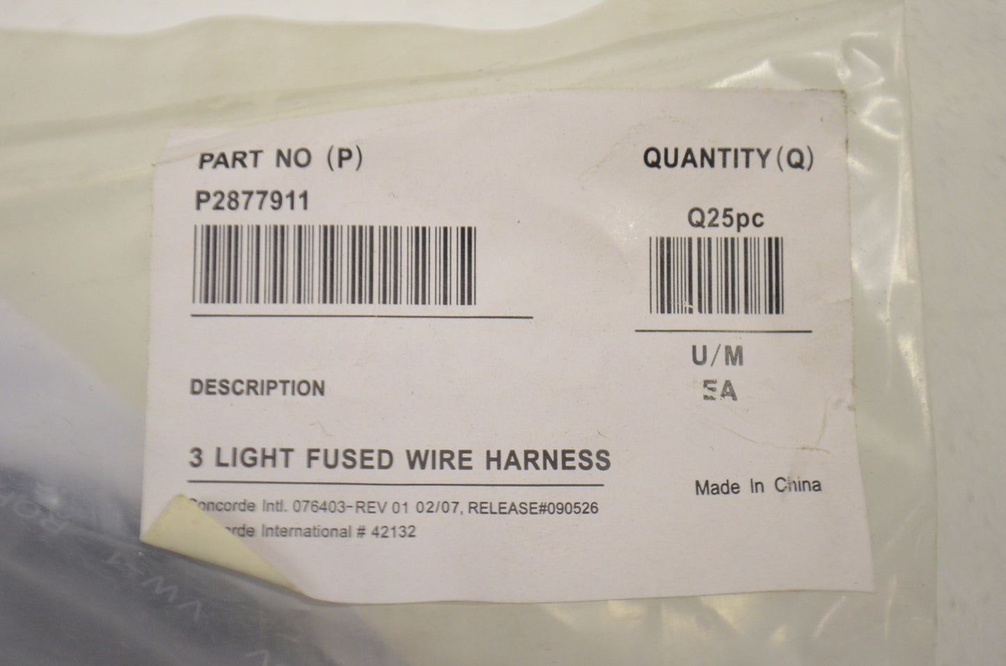 OEM Polaris 2877911 Light Wire Harness NOS