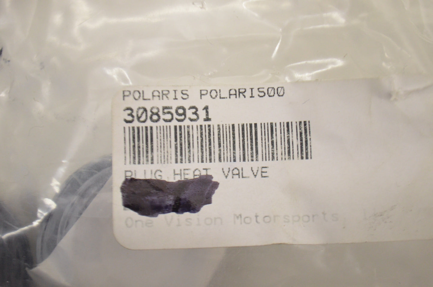 OEM Polaris 3085931 Heat Valve Plug NOS