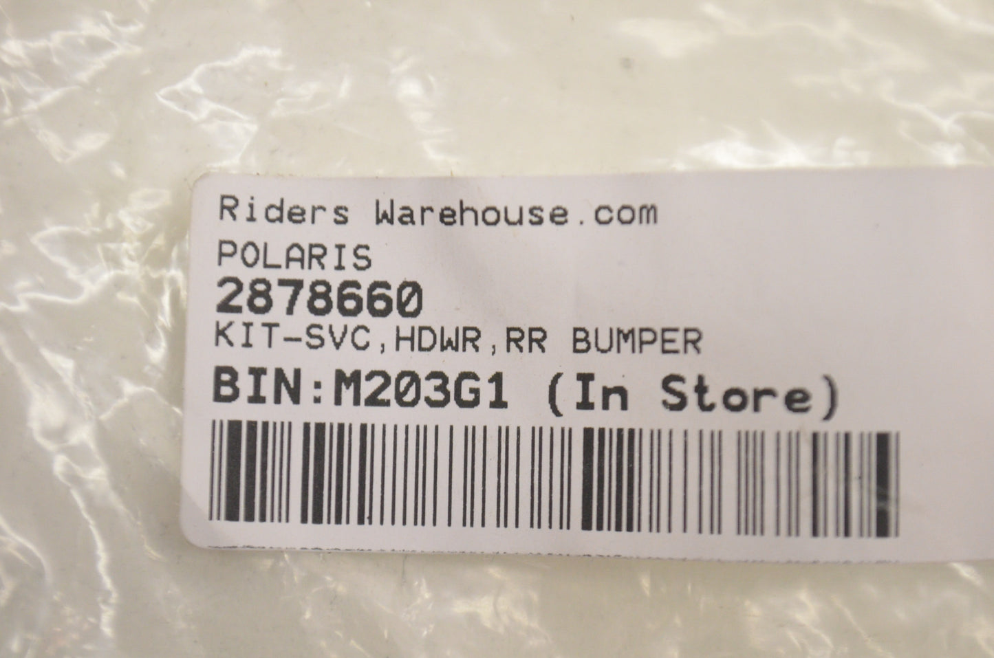 Rear Bumper Hardware Kit RZR. NOS