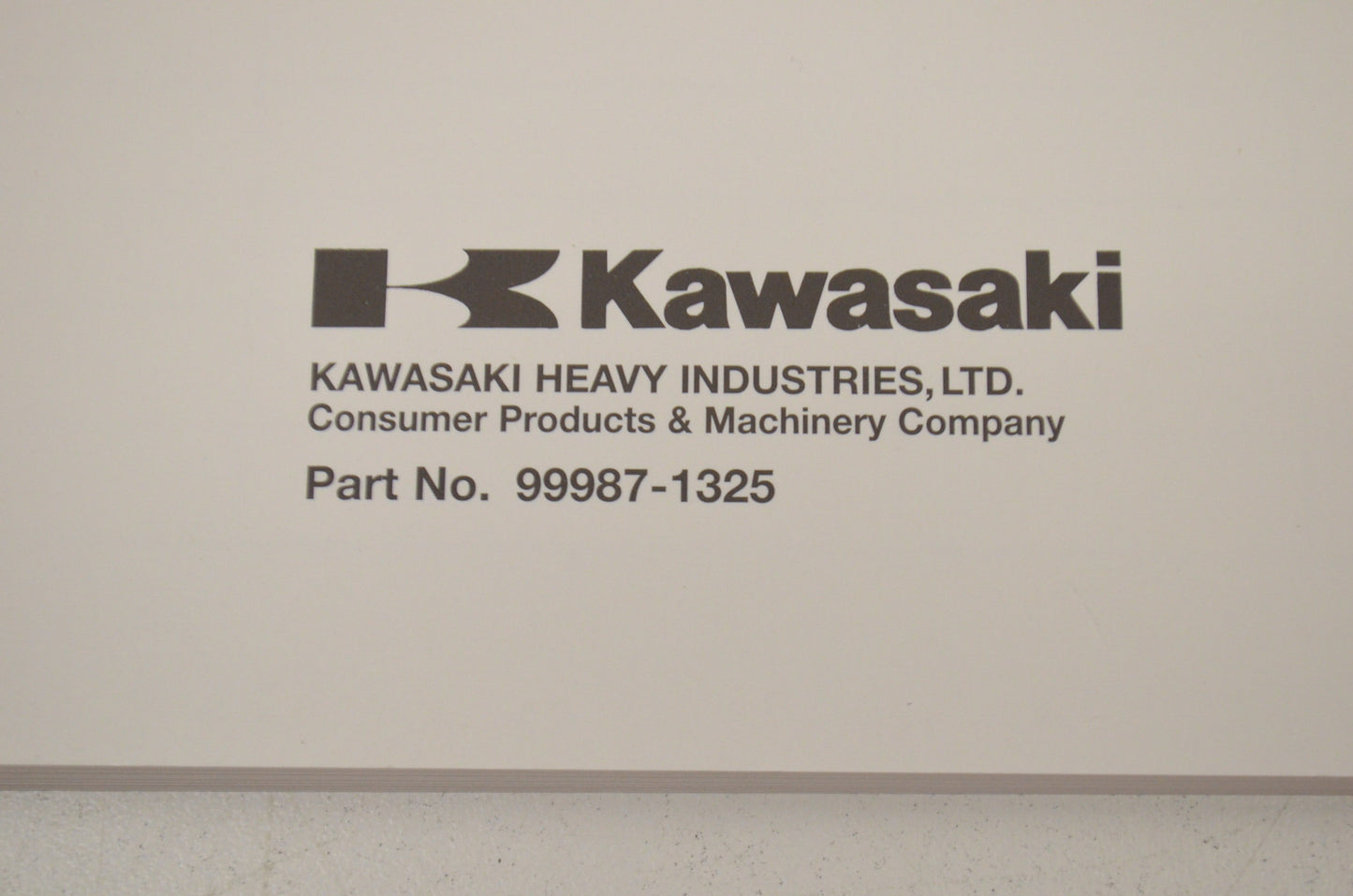 OEM Kawasaki 99987-1325 Owner's Manual KAF400A/B/C NOS