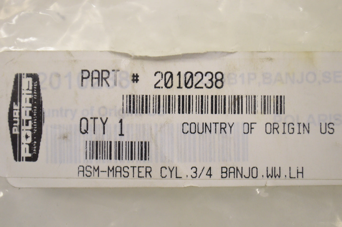 Front Brake Master Cylinder NOS