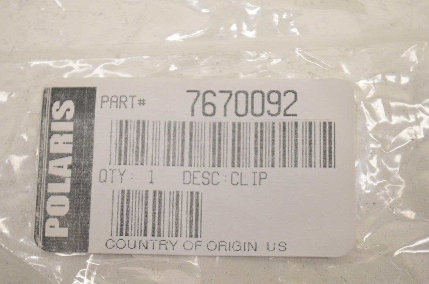 New OEM Polaris 7670092 Circlip NOS