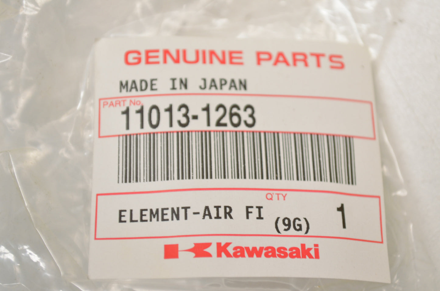 OEM Kawasaki 11013-1263 Air Filter Element NOS